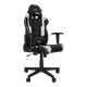 Крісло для геймерів DXRACER NEX EC/OK134/NW (чорне/білі вставки) PU шкіра нейлонова основа - зображення 1