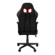 Крісло для геймерів DXRACER NEX EC/OK134/NR (чорне/червоні вставки) PU шкіра нейлонова основа - зображення 5