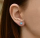 Сережки пусети зі срібла з фіанітом (АРТ. №659) Dadiverin Jewelry - изображение 2