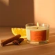 Аромасвічка соєва натуральна Mandarina Sparkles від SVITLA час горіння 35 годин 8х6 см - зображення 3