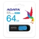 Flash A-DATA USB 3.2 UV 128 64Gb Black/Blue - изображение 4