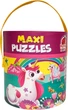 Maxi puzzle Roter Kafer 2 w 1 Jednorożce w tubie 63 elementy RK1080-03 (5903858960302) - obraz 1