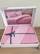 Однотонное постельное белье Zeron из натуральной ткани Ранфорс Deluxe Евро 200х220 Pembe Розовый - изображение 2