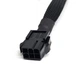 Переходник для видеокарты 6 ->8 pin в оплетке GPU 18AWG 20 см PCI-E кабель GPU (807260365) Черный - изображение 2