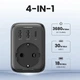 Сетевое зарядное устройство UGREEN GaN 30W USB Fast Charger 2usb+1type-c - зображення 1