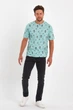 Футболка с принтом Trend Collection 188 бирюзовый 2XL - изображение 2