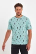Футболка с принтом Trend Collection 188 бирюзовый 2XL - изображение 3