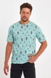 Футболка с принтом Trend Collection 188 бирюзовый 2XL - изображение 7