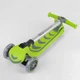 Самокат триколісний 46987 Best Scooter, складне алюмінієве кермо, 4 колеса PU зі світлом, d = 12 см - изображение 4