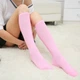 Гольфы до колена однотонные розовые One Size - изображение 1
