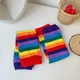Набор гольфы и митенки яркие радуга красная One Size - изображение 6