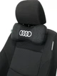 Подушка підголівник EKKOSEAT в машину - трисекційна, чорна. Audi - зображення 1