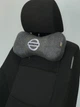 Подушка підголівник EKKOSEAT в машину - трисекційна, сіра. Nissan - зображення 1