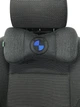 Подушка підголівник EKKOSEAT в машину - трисекційна, чорна. BMW - зображення 2