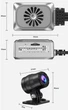 Видеорегистратор мото авто UHD 2K+2К (2160 x 1440) WiFi GPS WDR Картинка в картике MPEG4 Цифоровая стабилизация Ночной режим - изображение 14
