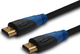 Kabel Savio CL-48 HDMI 2 m HDMI Type A (Standard) Czarny, Niebieski (SAVKABELCL-48) - obraz 2