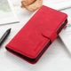 Чохол-книжка з застібкою KHAZNEH Retro Wallet для Xiaomi 14 Ultra - Red - зображення 6