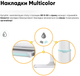 Дитячий стіл Mealux Edmonton Multicolor BL з полицею S50 (BD-610 W/MC + BL + S50 WG) - зображення 7