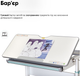 Дитячий стіл Mealux Edmonton Multicolor BL з полицею S50 (BD-610 W/MC + BL + S50 WG) - зображення 10