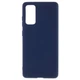Силиконовый (TPU) чехол Deexe Matte Case для Samsung Galaxy S20 FE (G780) - Dark Blue - изображение 1