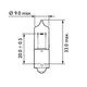 Автомобiльна лампа: 12 [В] H21W STANDARD 21W цоколь BAY9s Philips (12356CP) - зображення 3