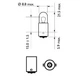 Автомобiльна лампа T4W 12V BA9s Philips (12929CP) - зображення 3