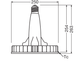 Лампа LED 150W 220V 21000lm 4000К Е40 250х263mm рефлекторна [4058075780408] OSRAM HID LED Highbay Universal P - зображення 10