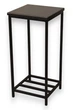 Високий табурет Маріус 65см чорний каркас із сидінням венге Наша Кування - зображення 1