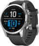 Zegarek sportowy Garmin Fenix 7S Standard Edition 42 mm Silver with Graphite Band (010-02539-01) - obraz 1