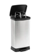 Контейнер для сміття з педаллю сріблястий Curver Deco Bin 50L - зображення 4