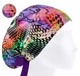 Медицинская шапочка женская HeadwearUniverse универсальная принт Змеиный разноцветный - изображение 1