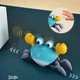 Интерактивная игрушка Краб со звуковыми, световыми эффектами и детектором препятствий 23х14 см, бирюзовый - изображение 3