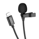 Мікрофон-петличка HOCO L14 iP Lavalier microphone Black - изображение 1