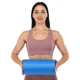 Массажный ролик роллер гладкий Zelart Foam Roller 9327-30 длина 30см Blue-Yellow - изображение 2