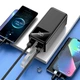 Зовнішній акумулятор повербанк power bank LENYES 40000mAh | 4USB/Type-C/Micro, QC/PD| Black - зображення 3