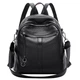 Женский кожаный рюкзак Olivia Leather F-FL-NWBP27-1138A Черный - изображение 4