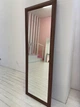 Зеркало напольное в полный рост на ножке большое прямая рама передвижное 600х1600 мм Дуб Шамони темный - изображение 5