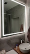 Дзеркало настінне з LED підсвічуванням для вітальні, спальні, ванної 500х500 мм - зображення 3