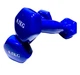 Комплект виниловых гантелей 50 Blue 2 шт по 0,5 кг - изображение 1