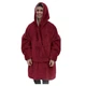 Толстовка плед Huggle Hoodie Бордовый с капюшоном Универсальный (16226TLST03296) TIN66 - изображение 1