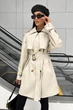 Тренч Jadone Fashion Некст укорочений L-XL білий - зображення 1