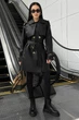 Тренч Jadone Fashion Некст укороченный S-M черный - изображение 5
