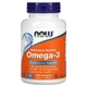 Омега-3, Omega-3, Now Foods, 100 гелевых капсул, (NOW-01650) - изображение 1