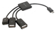 Hub USB Gembird microUSB 3-w-1 (UHB-OTG-02) - obraz 1