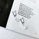 Серебряные серьги с фианитами (2144564) - изображение 3