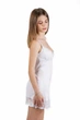 Ночная рубашка женская из вискозы и кружева Felisiya Lingerie Белый 143-001/х М (2000011585013) - изображение 3