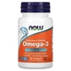 Омега-3 рыбий жир, Omega-3, Now Foods, молекулярно дистиллированный, 30 капсул, (NOW-01649) - изображение 1