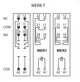 Колодка для 12А 300V АС тип M для проміжного реле MER2 [2473036] MERB-M ETI - зображення 3