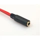 Аудио переходник Kingda B00051 Jack 3.5mm M 4pin - 2 Jack 3.5mm F Audio/MIC red - изображение 3
