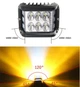 Додаткова LED фара 18W (3W*6) 10-30V 90x76x80 mm Близький стробоскоп 1 шт (W 0260-RB) - зображення 4
